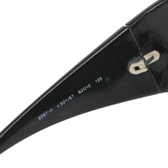 CHANEL CC Logos Sunglasses Eye Wear Plastic 5087-H Black Italy 60RF637 - Picture 13 of 13